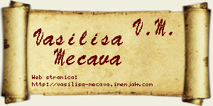 Vasilisa Mećava vizit kartica